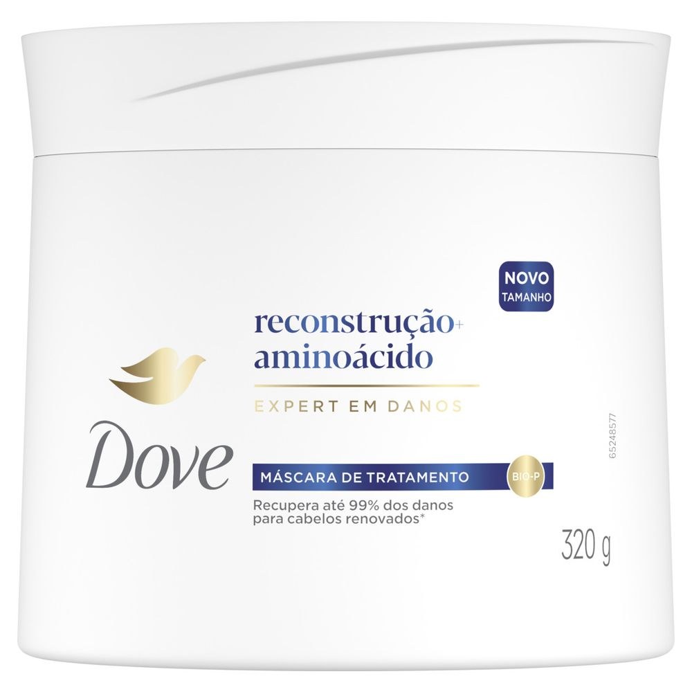 Máscara De Tratamento Dove Reconstrução + Aminoácido 320g — Dove | Farmácia Resyla