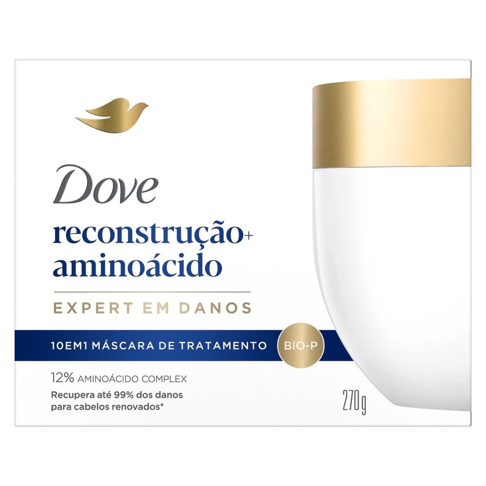 Máscara de Tratamento Dove Reconstrução + Aminoácidos 10 em 1 270g — imagem 2 | Farmácia Resyla