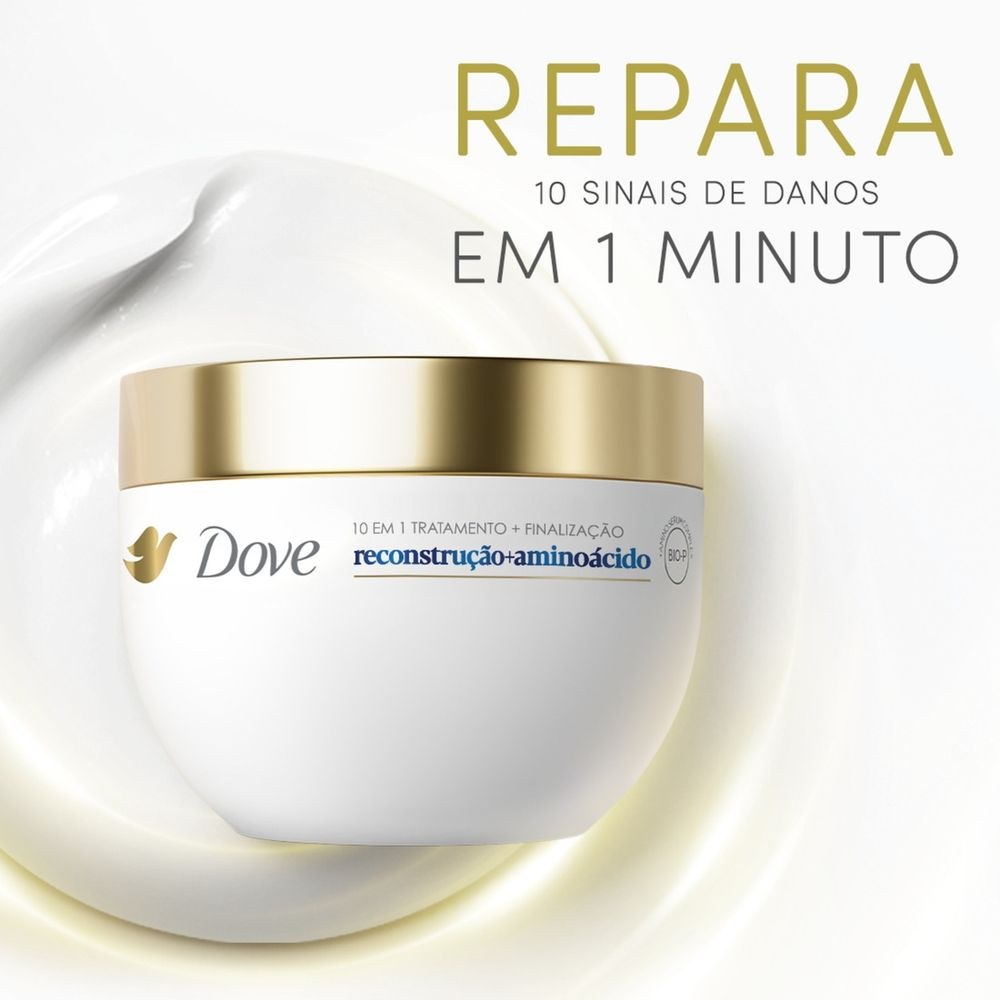 Máscara de Tratamento Dove Reconstrução + Aminoácidos 10 em 1 270g — imagem 4 | Farmácia Resyla