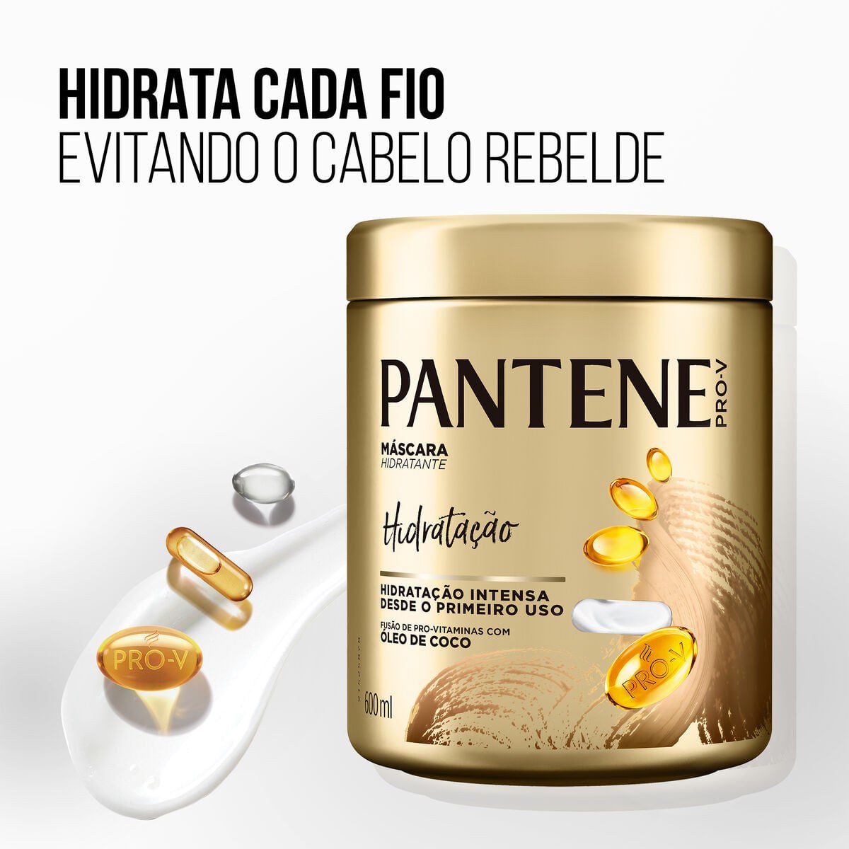 Máscara de Tratamento Pantene Pro-V Hidratação Intensiva 600ml — imagem 3 | Farmácia Resyla