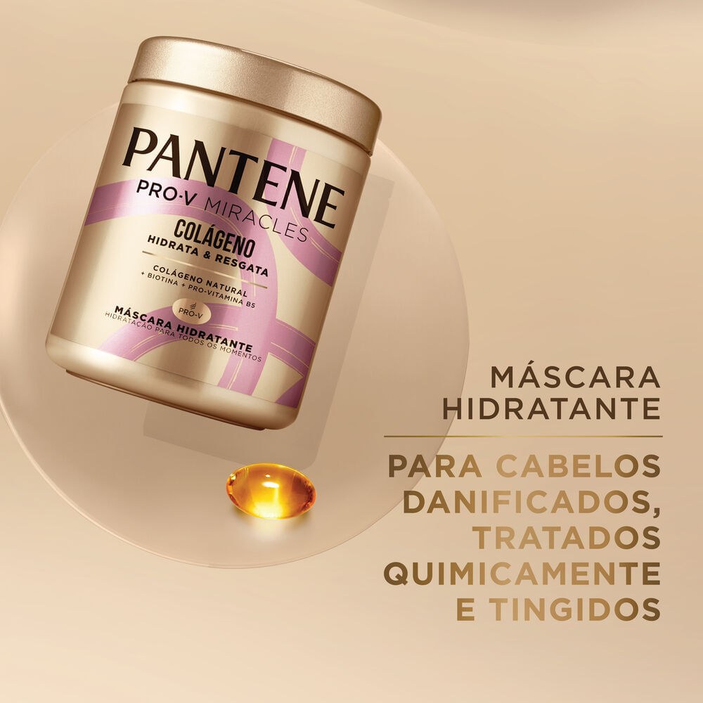 Máscara de Tratamento Pantene Pro-V Miracles Colágeno Hidrata & Resgata 550ml — imagem 2 | Farmácia Resyla