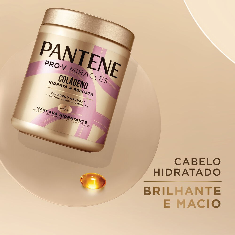 Máscara de Tratamento Pantene Pro-V Miracles Colágeno Hidrata & Resgata 550ml — imagem 3 | Farmácia Resyla