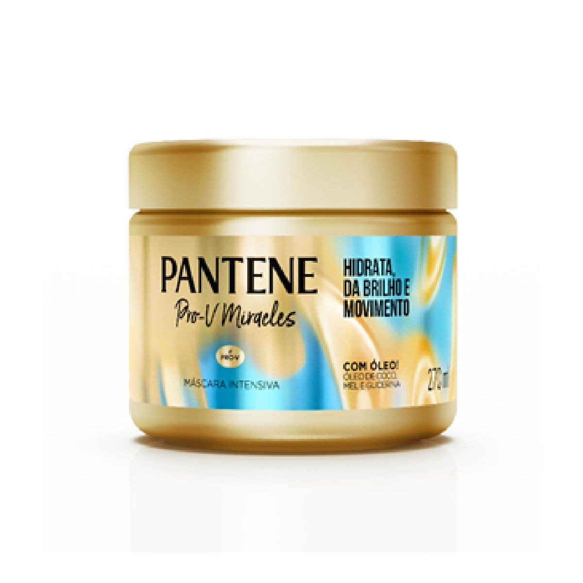 Máscara de Tratamento Pantene Pro-V Miracles Hidrata, Brilho & Movimento 270ml — Pantene | Farmácia Resyla