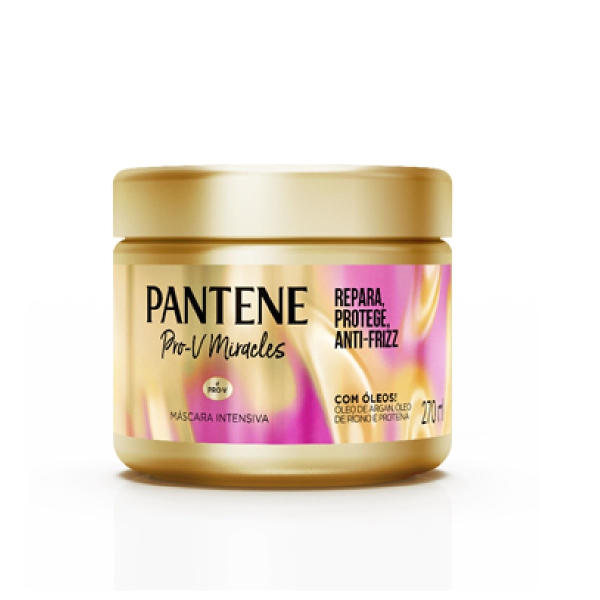 Máscara de Tratamento Pantene Pro-V Miracles Repara & Protege Anti-Frizz 270ml — Pantene | Farmácia Resyla