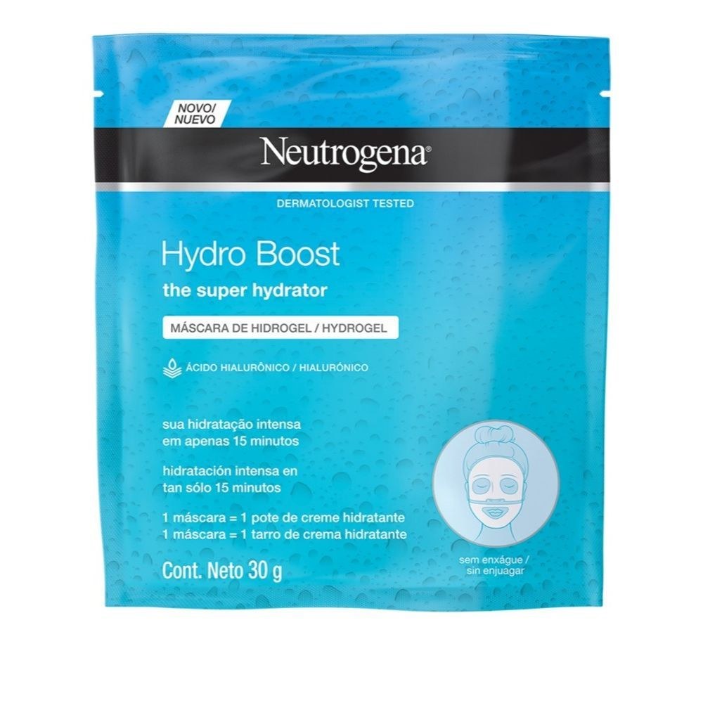 Máscara Facial Neutrogena Hydro Boost de Hidrogel com Ácido Hialurônico 30g — Neutrogena | Farmácia Resyla