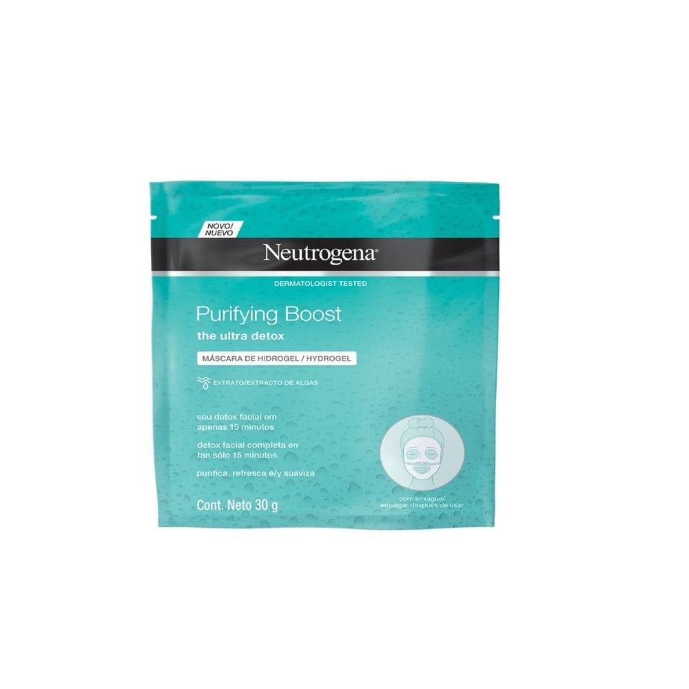 Mascara Facial neutrogena Hydrogel purifying boost 30ml — Neutrogena | Farmácia Resyla