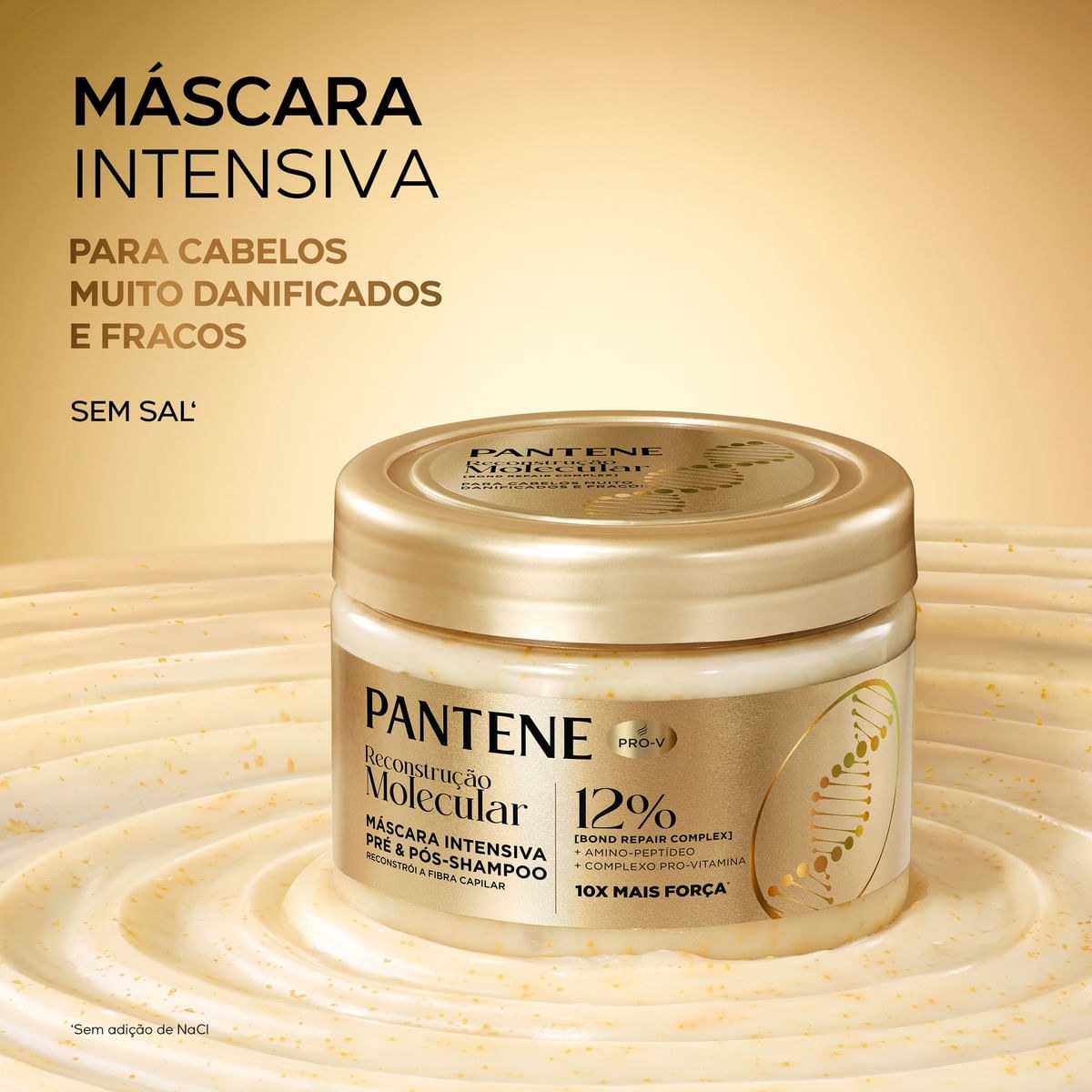 Máscara Intensiva Pantene Reconstrução Molecular 270ml — imagem 4 | Farmácia Resyla