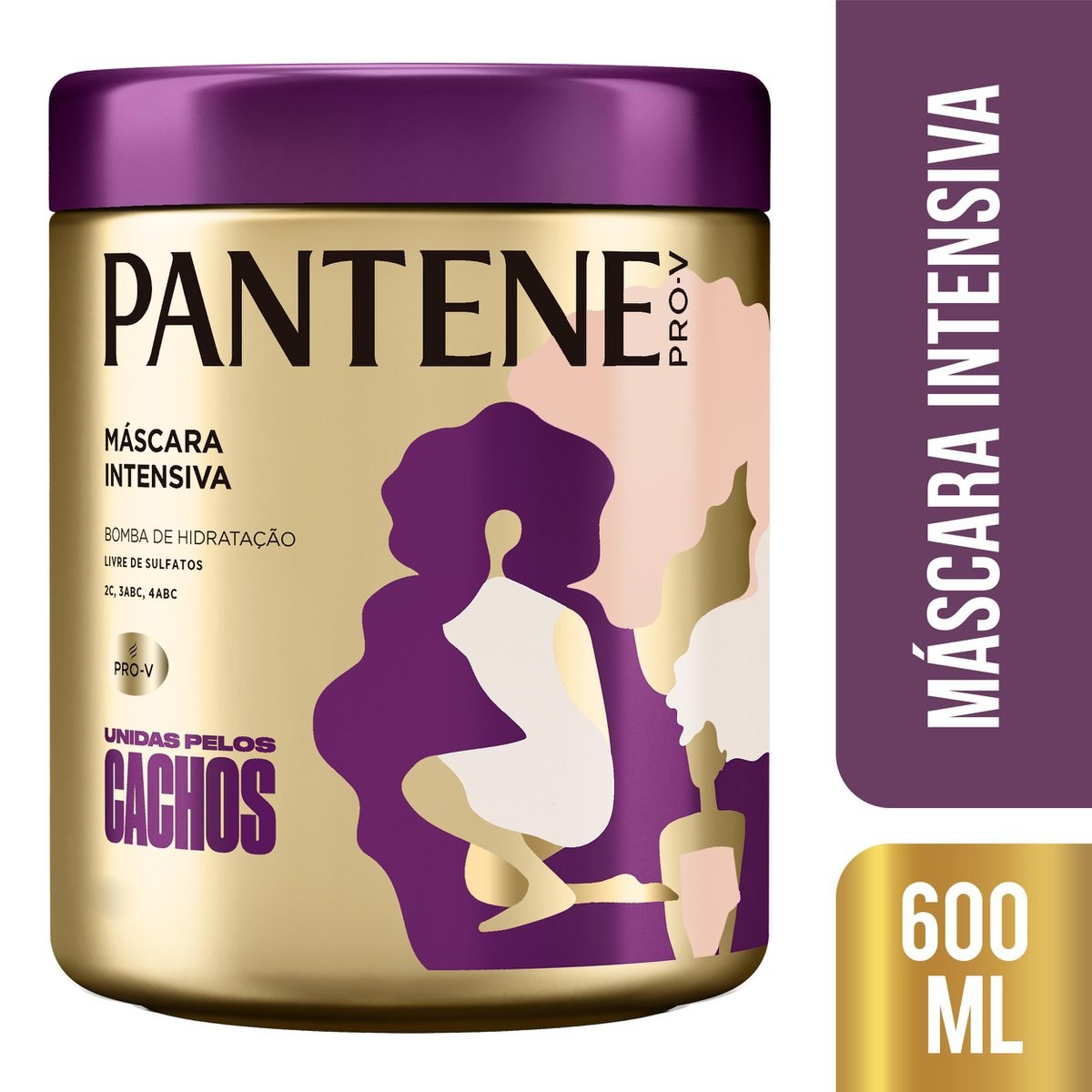 MÁSCARA INTENSIVA PANTENE UNIDAS PELOS CACHOS 600ML — imagem 2 | Farmácia Resyla