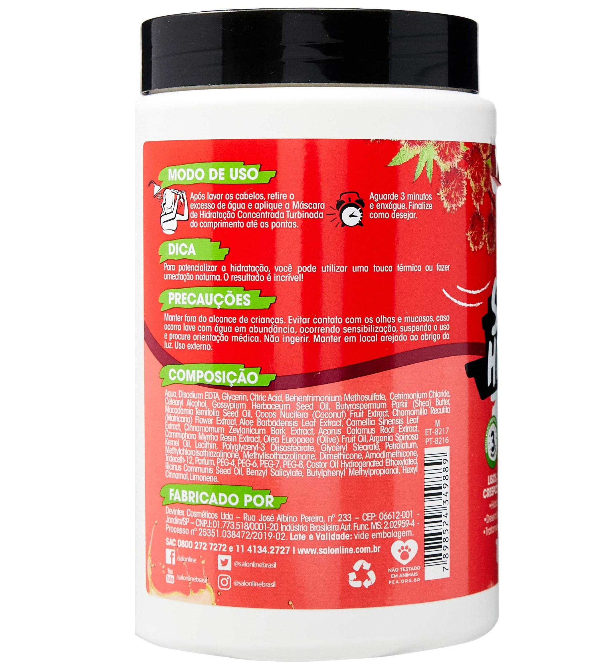 Máscara S.O.S Hidratação Turbinada NV3 Salon Line 1Kg — imagem 2 | Farmácia Resyla