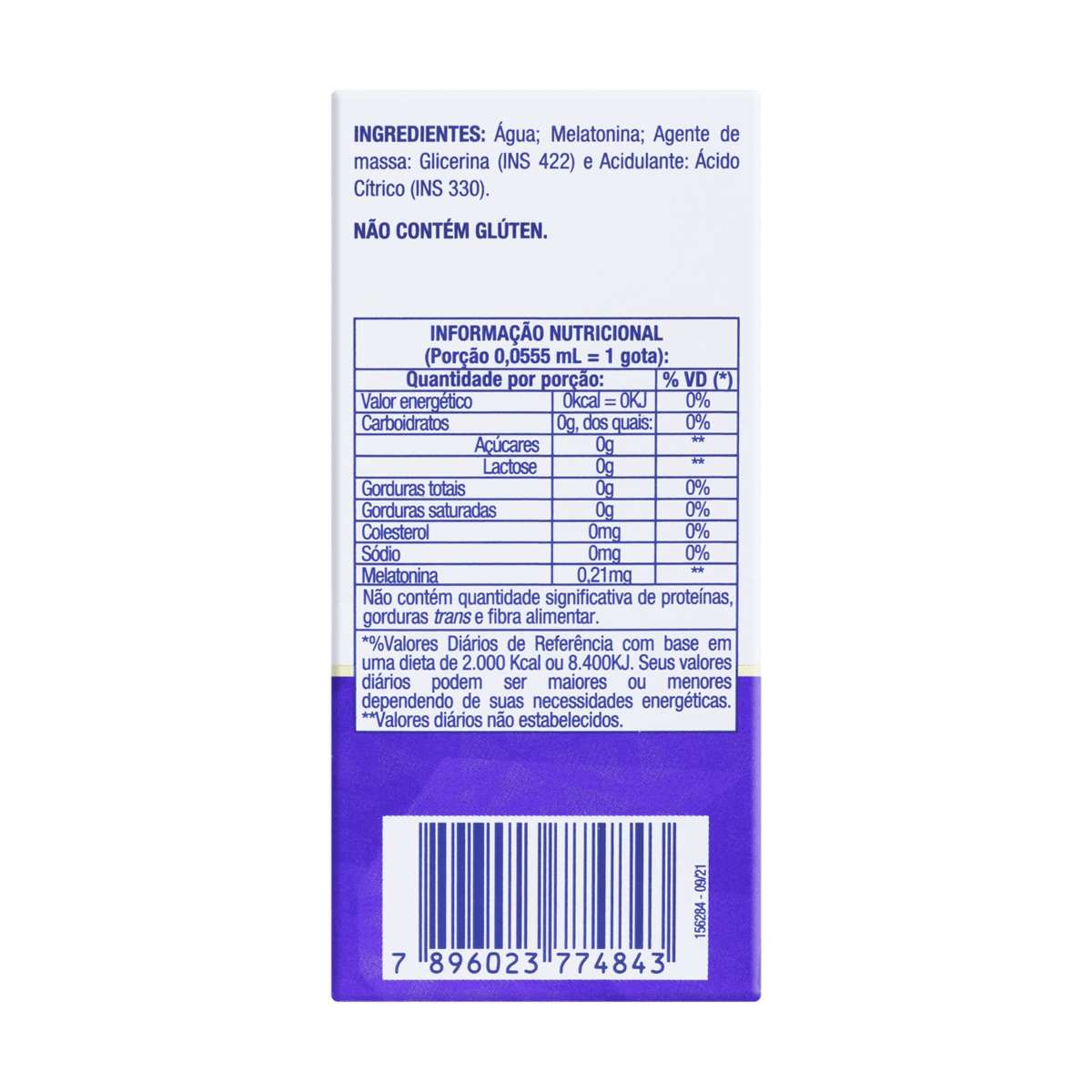 Melatonina Catarinense Nutrição 0,21mg Sem Sabor Gotas 20ml — imagem 4 | Farmácia Resyla