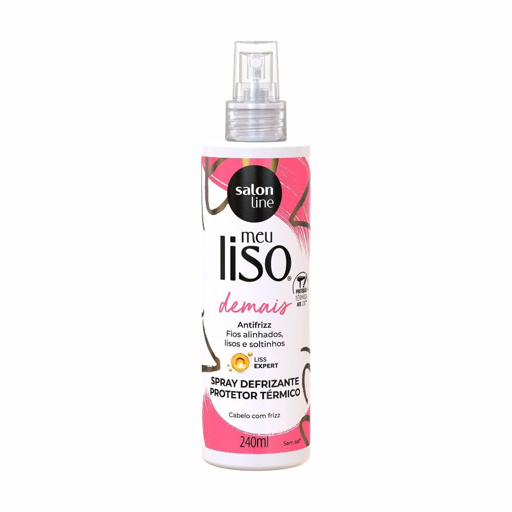 Meu Liso Demais Defrizante Spray Protetor Térmico 240ml — Salon Line | Farmácia Resyla