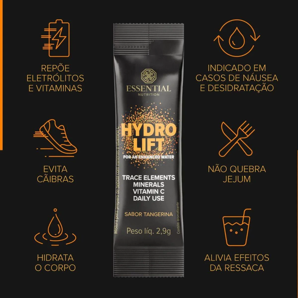 HYDROLIFT ESSENTIAL TANGERINA 2,9G — imagem 3 | Farmácia Resyla