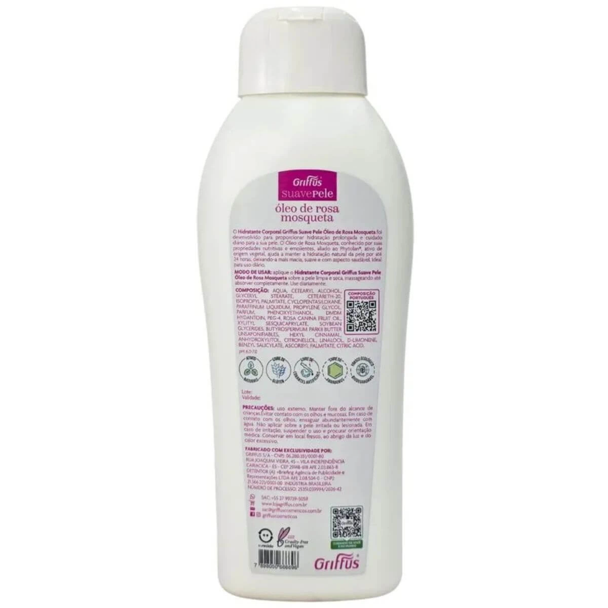 HIDRATANTE GRIFFUS ROSA MOSQUETA 500ML — imagem 2 | Farmácia Resyla