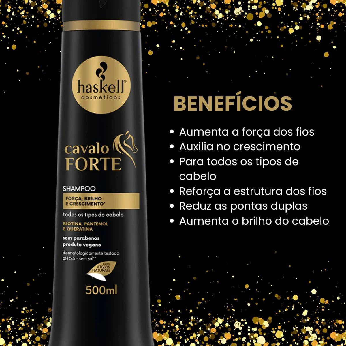 SHAMPOO HASKELL CAVALO FORTE 500ML — imagem 2 | Farmácia Resyla