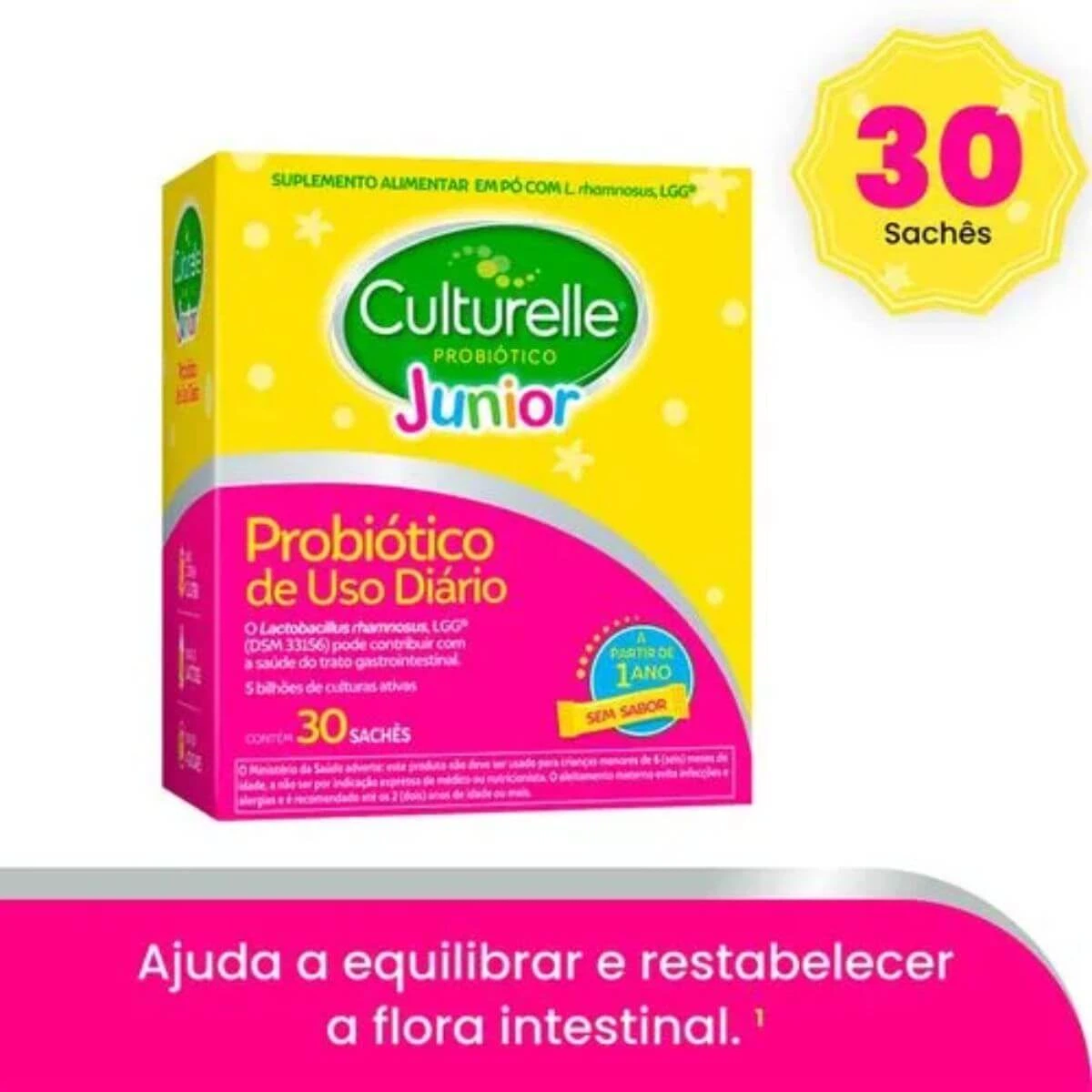 CULTURELLE PROBIOTICO JR 30 SACHÊS - CELLERA — imagem 2 | Farmácia Resyla
