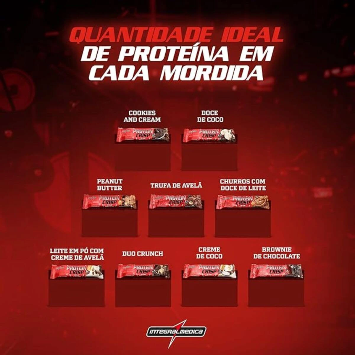 BARRA DE PROTEÍNA CRISP BAR BROWNIE DE CHOCOLATE 45G UNITARIO — imagem 5 | Farmácia Resyla