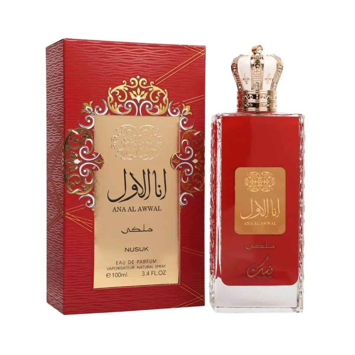 PERFUME ANA AL AWWAL RED NUSUK FEMININO 100ML — Nusuk | Farmácia Resyla