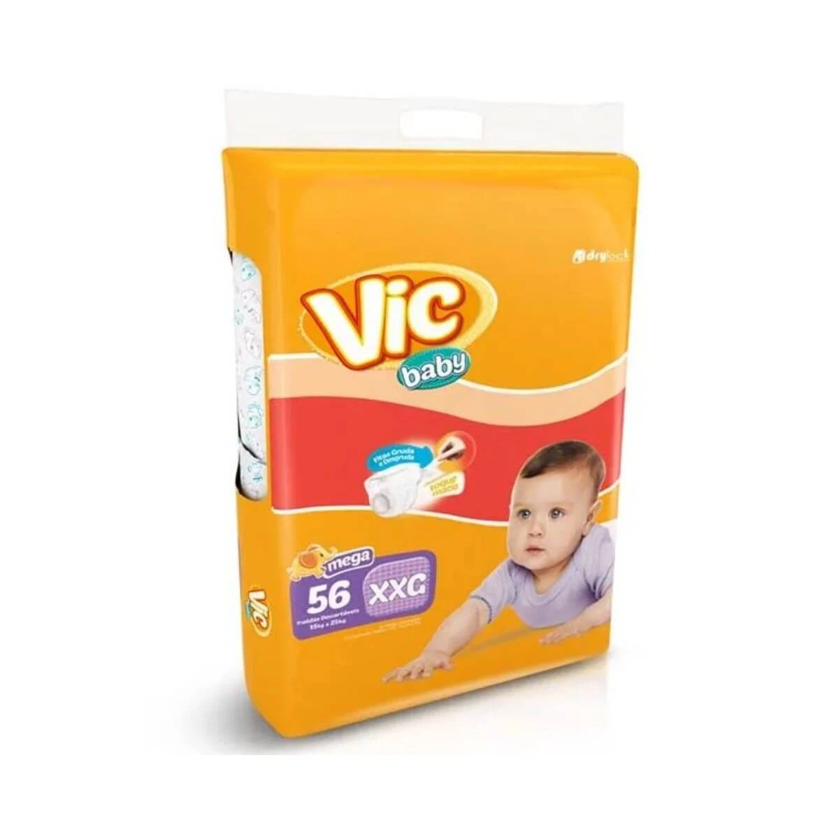 FRALDA VIC BABY XXG C/56UN — Vic Baby | Farmácia Resyla