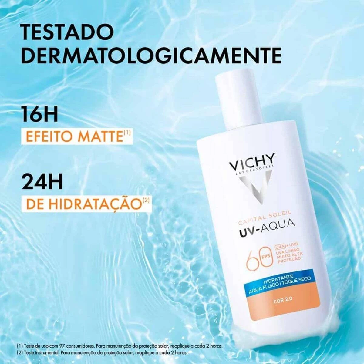 PROTETOR SOLAR FACIAL VICHY UV AQUA FPS60 2.0 40ML — imagem 5 | Farmácia Resyla