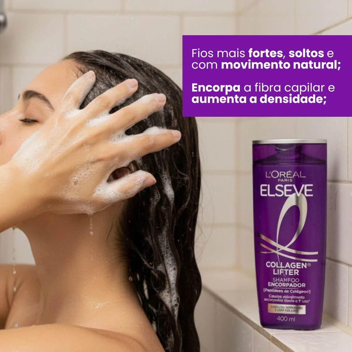 SHAMPOO ELSEVE  COLLAGEN LIFTER 400ML — imagem 2 | Farmácia Resyla