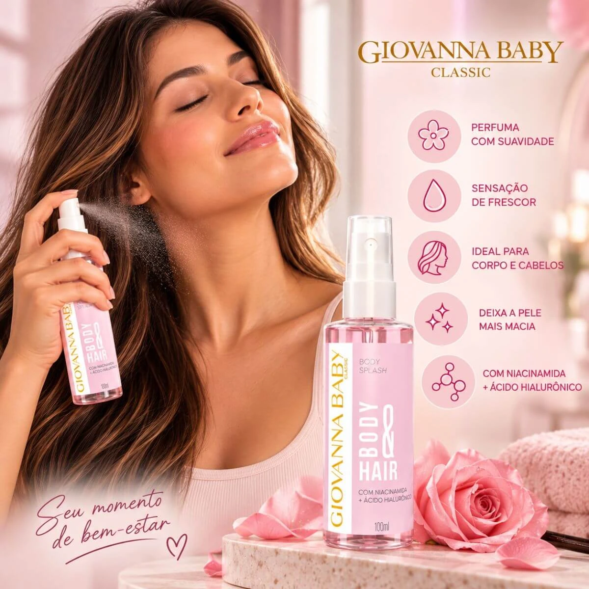 BODY E HAIR GIOVANNA BABY MINI CLASSIC 100ML — imagem 3 | Farmácia Resyla