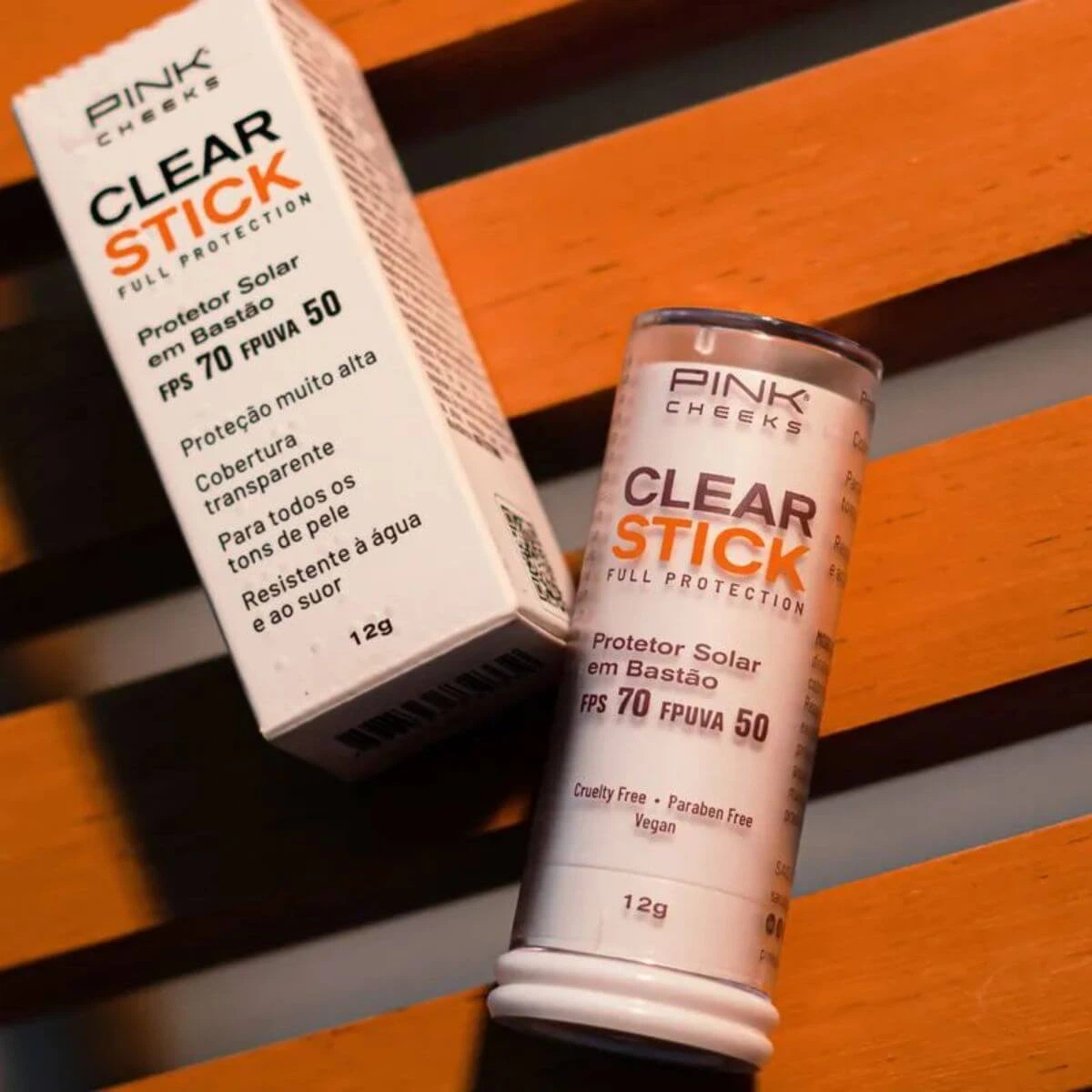 PROTETOR SOLAR PINK CHEEKS CLEAR STICK FPS70 — imagem 3 | Farmácia Resyla