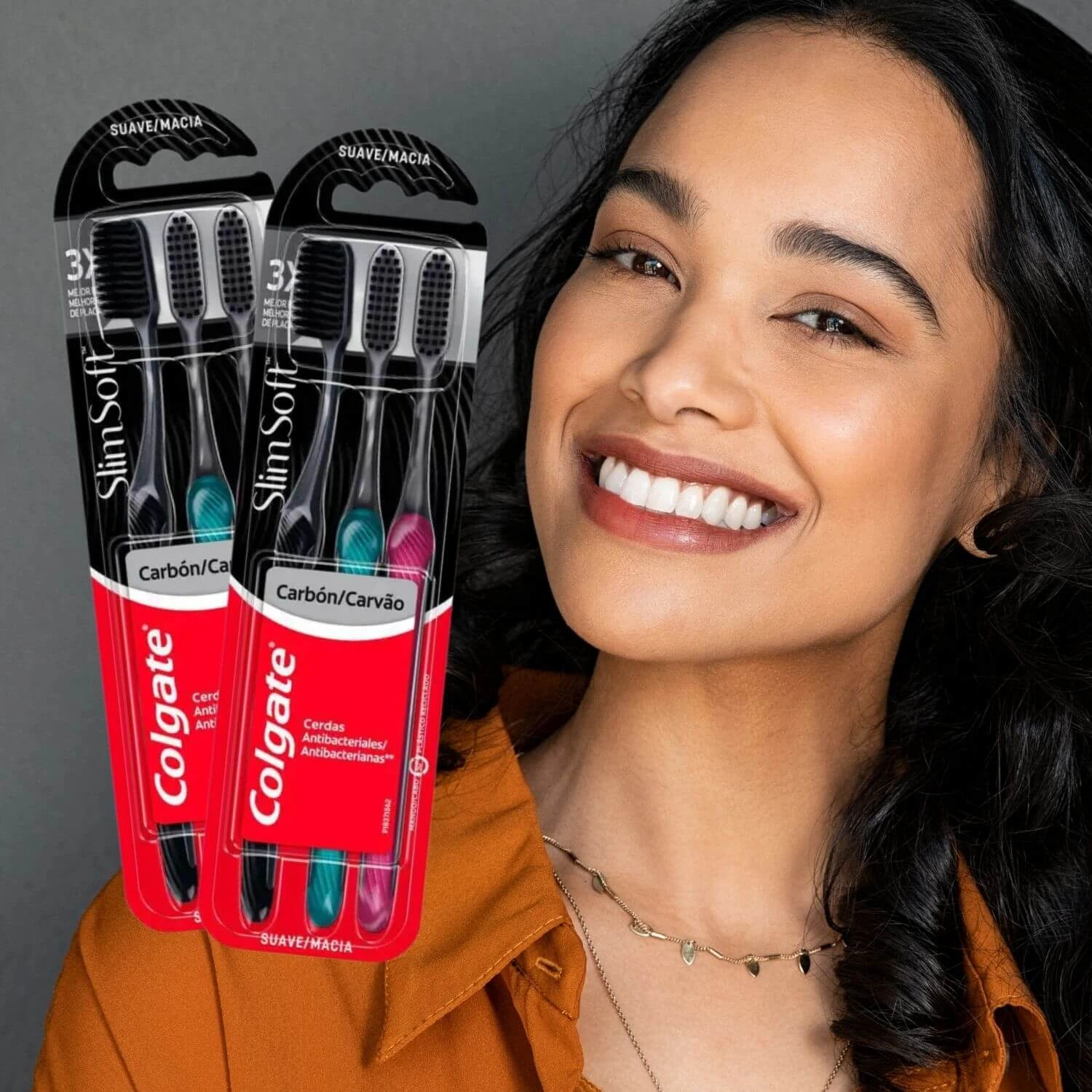 ESCOVA DE DENTE COLGATE SLIMSOFT BLACK 3UN — imagem 4 | Farmácia Resyla