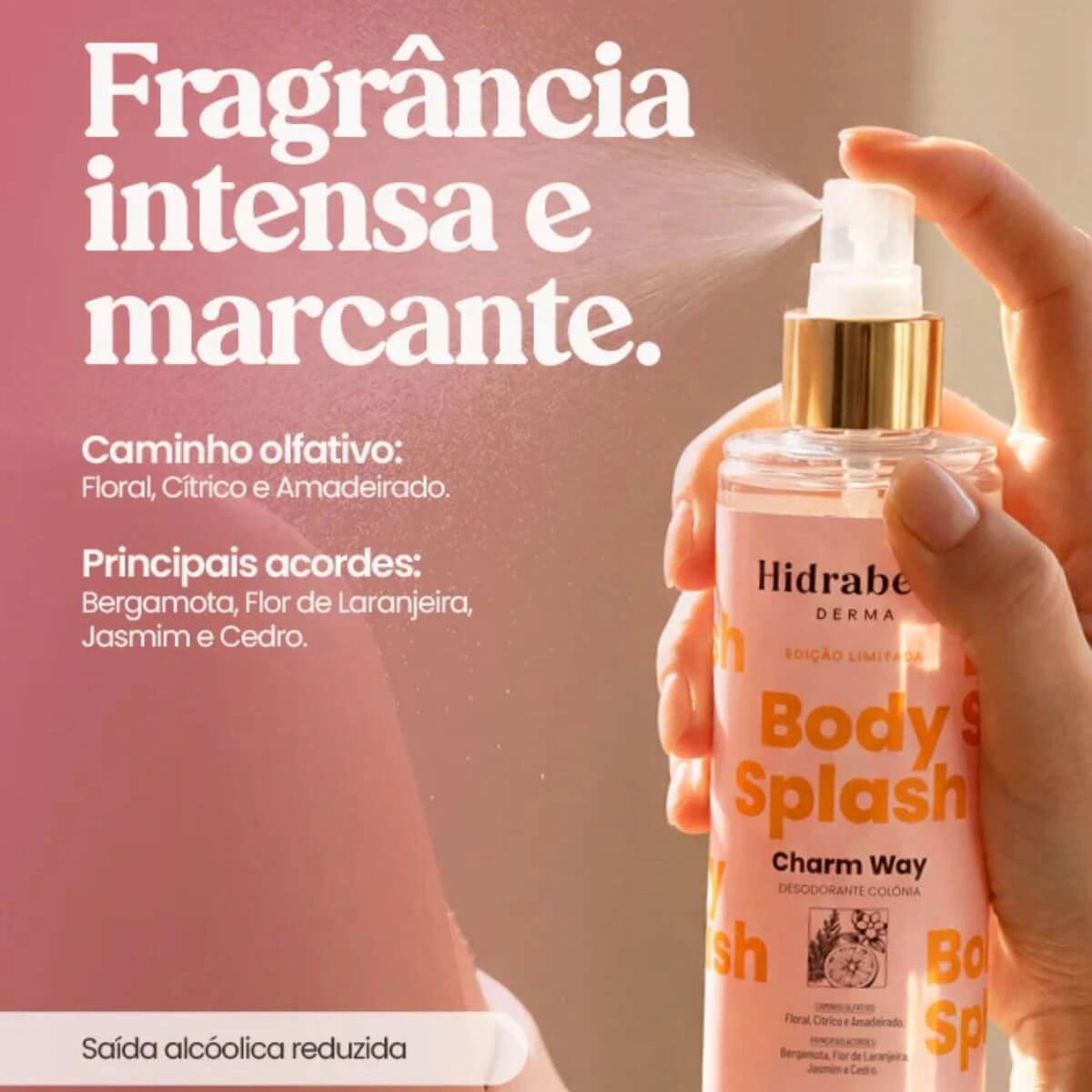 BODY SPLASH HIDRABENE CHARM WAY 200ML — imagem 2 | Farmácia Resyla
