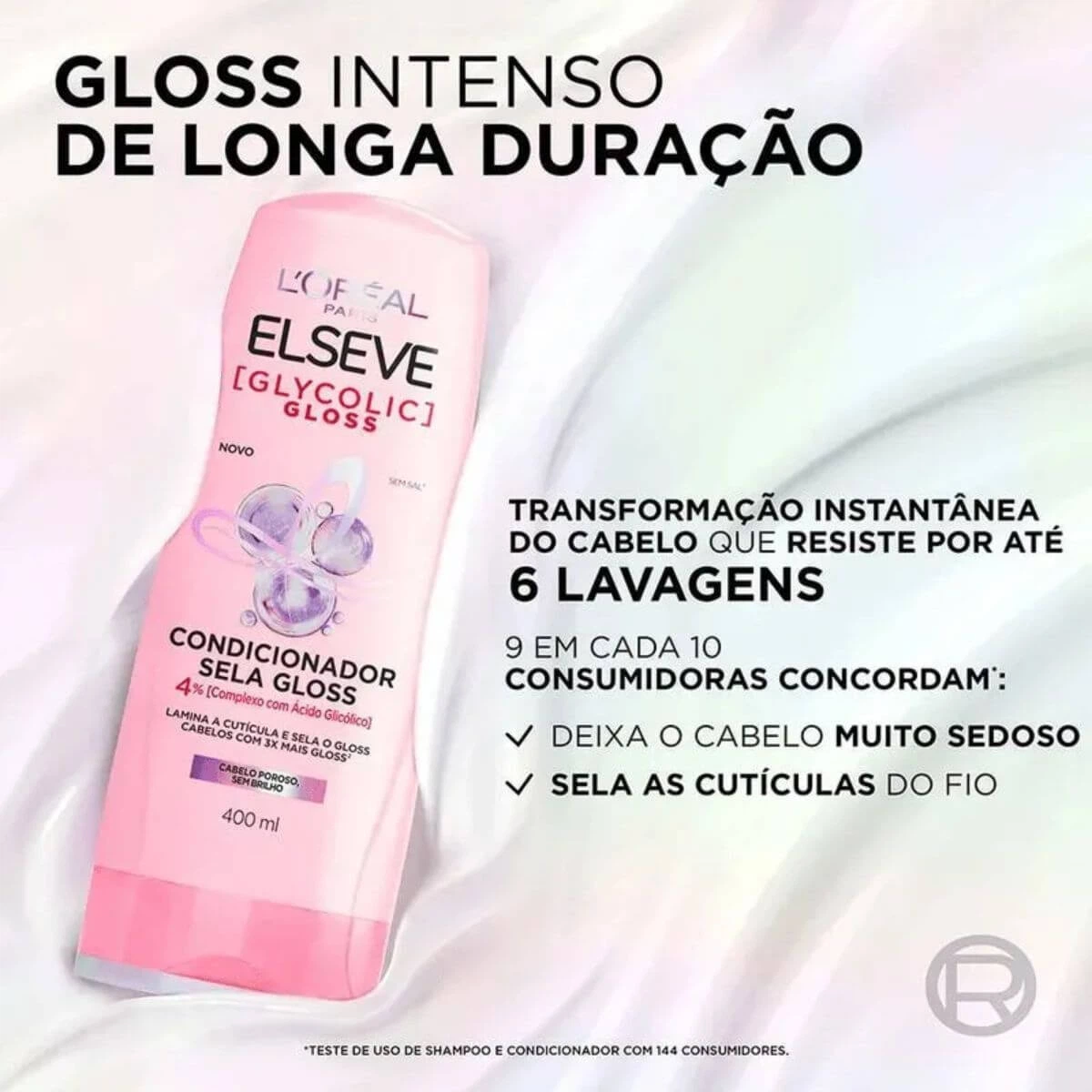 KIT ELSEVE GLYCOLIC GLOSS SHAMPOO 375ML + CONDICIONADOR 170ML — imagem 3 | Farmácia Resyla