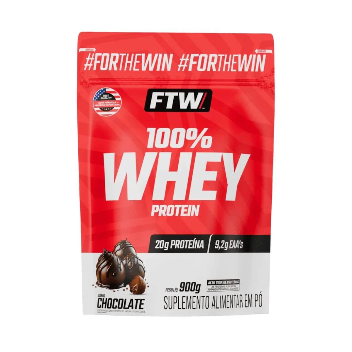 WHEY FTW 100% CHOCOLATE REFIL 900G — imagem 2 | Farmácia Resyla