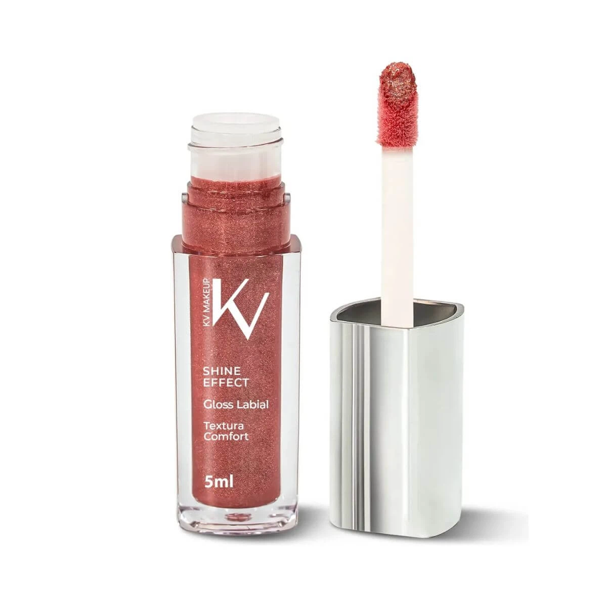 GLOSS LABIAL KV MAKEUP SHINE EFFECT BLUSH FLORAL 5ML — imagem 2 | Farmácia Resyla