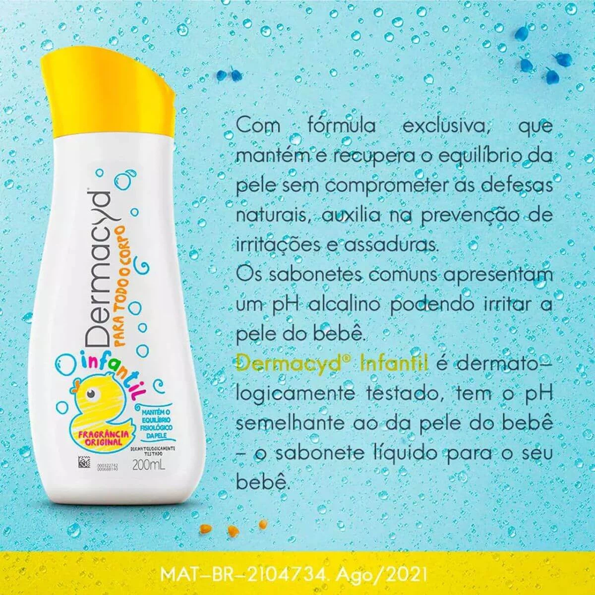 SABONETE LÍQUIDO DERMACYD INFANTIL 200ML — imagem 2 | Farmácia Resyla