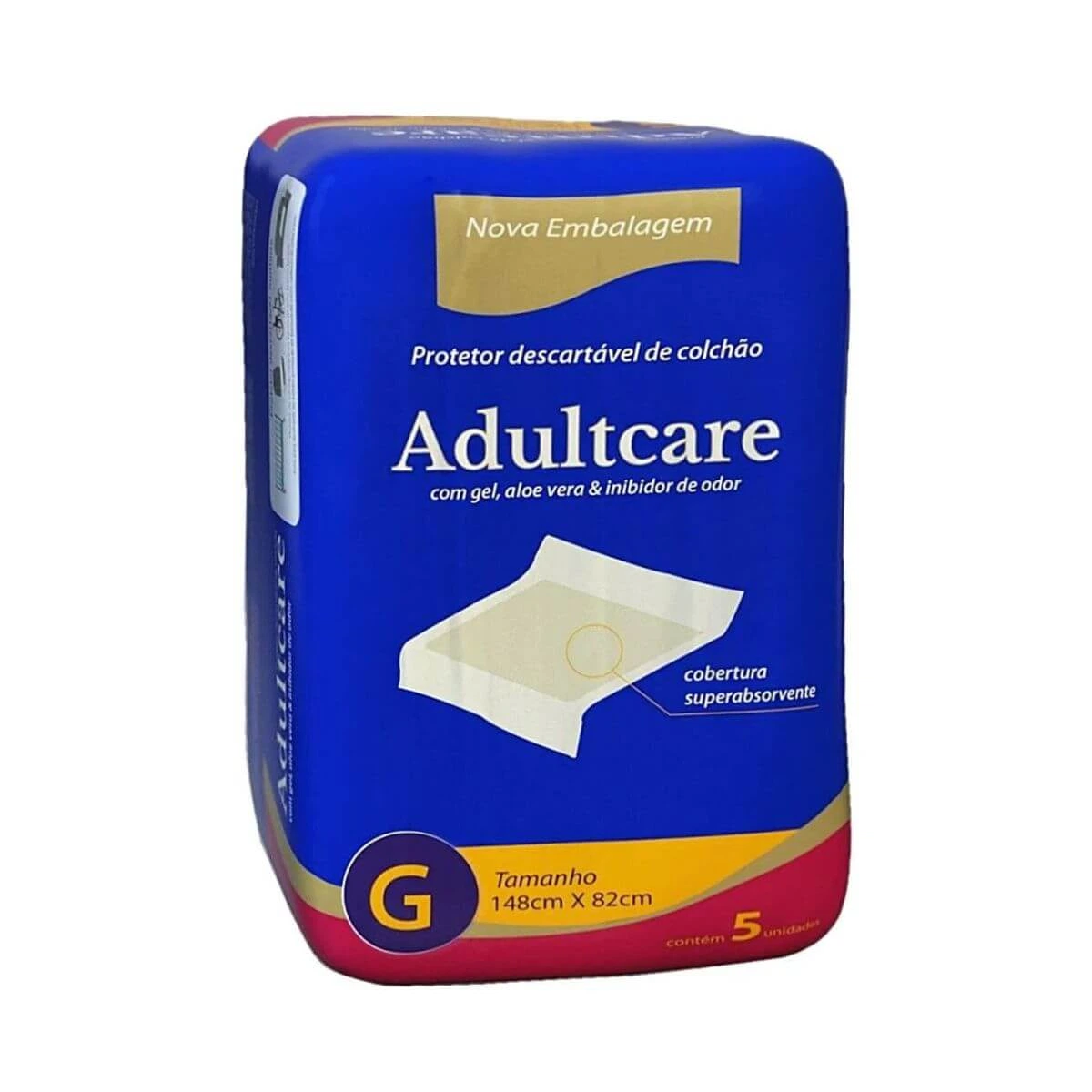 LENCOL DESCARTÁVEL ADULTCARE G C/5UN — Adultcare | Farmácia Resyla
