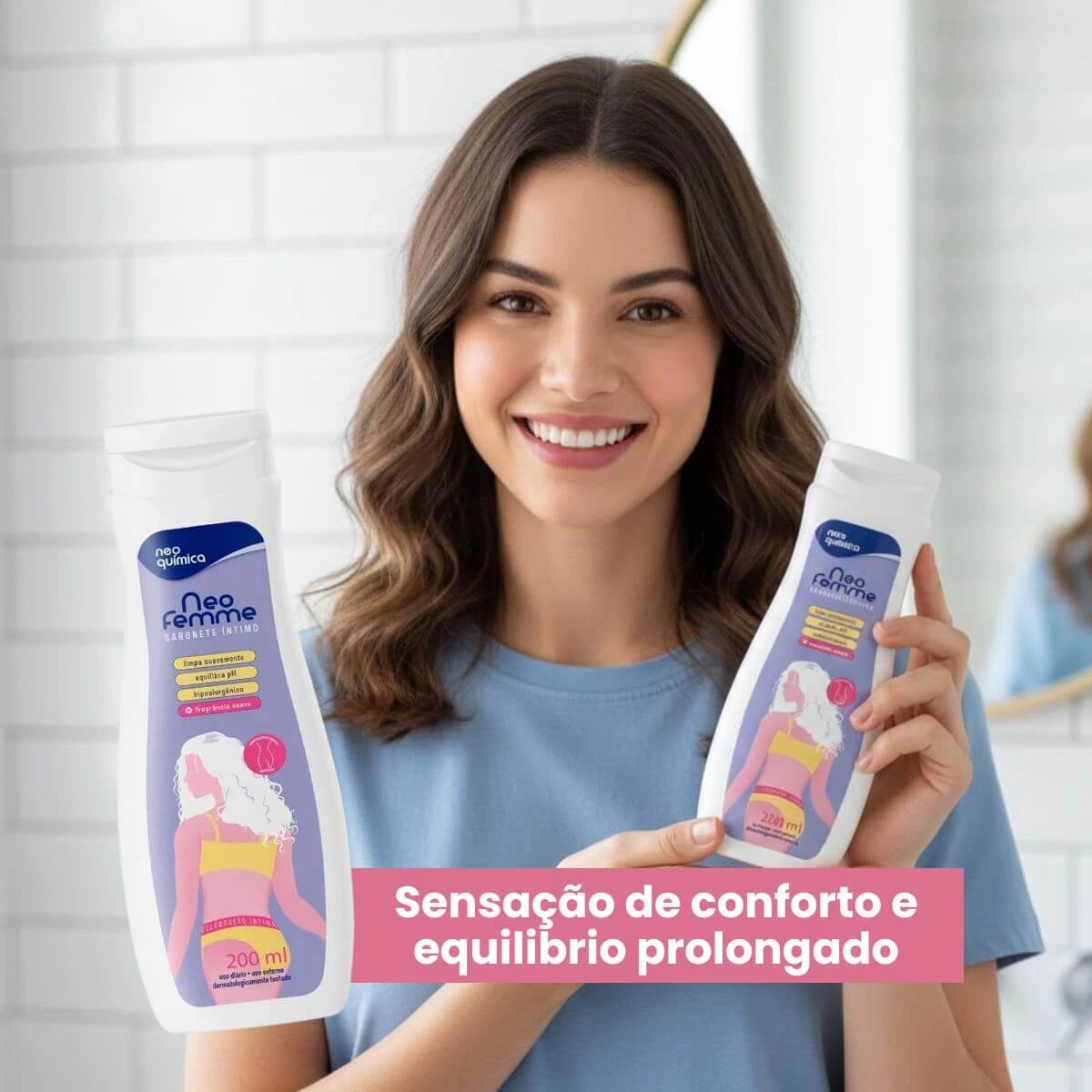 SABONETE INTIMO LÍQUIDO NEOFEMME FLORAL 200ML — imagem 2 | Farmácia Resyla