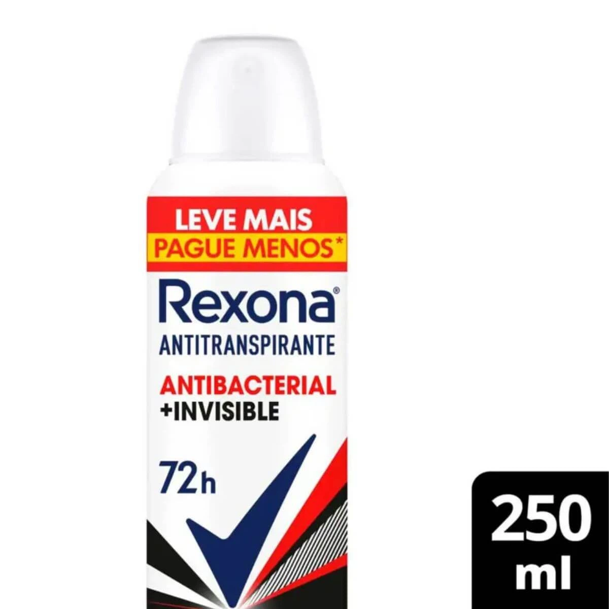 DESODORANTE REXONA AERO ANTIBACTERIAL INVISIBLE 250ML — imagem 2 | Farmácia Resyla
