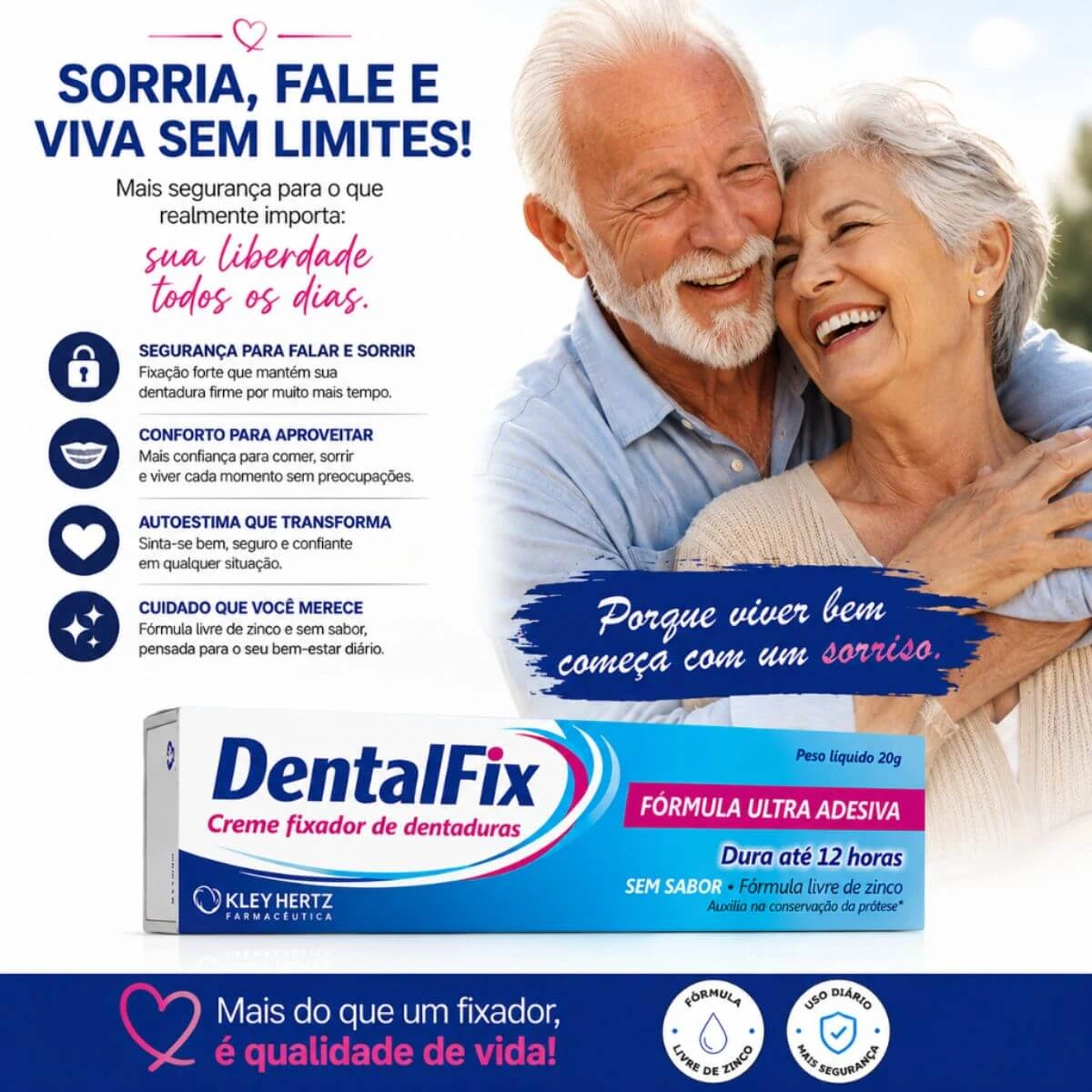 CREME FIXADOR DENTALFIX SEM SABOR 20G — imagem 2 | Farmácia Resyla