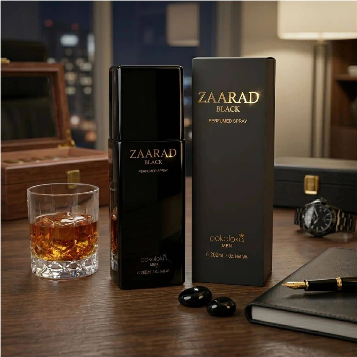PERFUME SPRAY POKOLOKA ZAARAD BLACK 200ML — imagem 2 | Farmácia Resyla