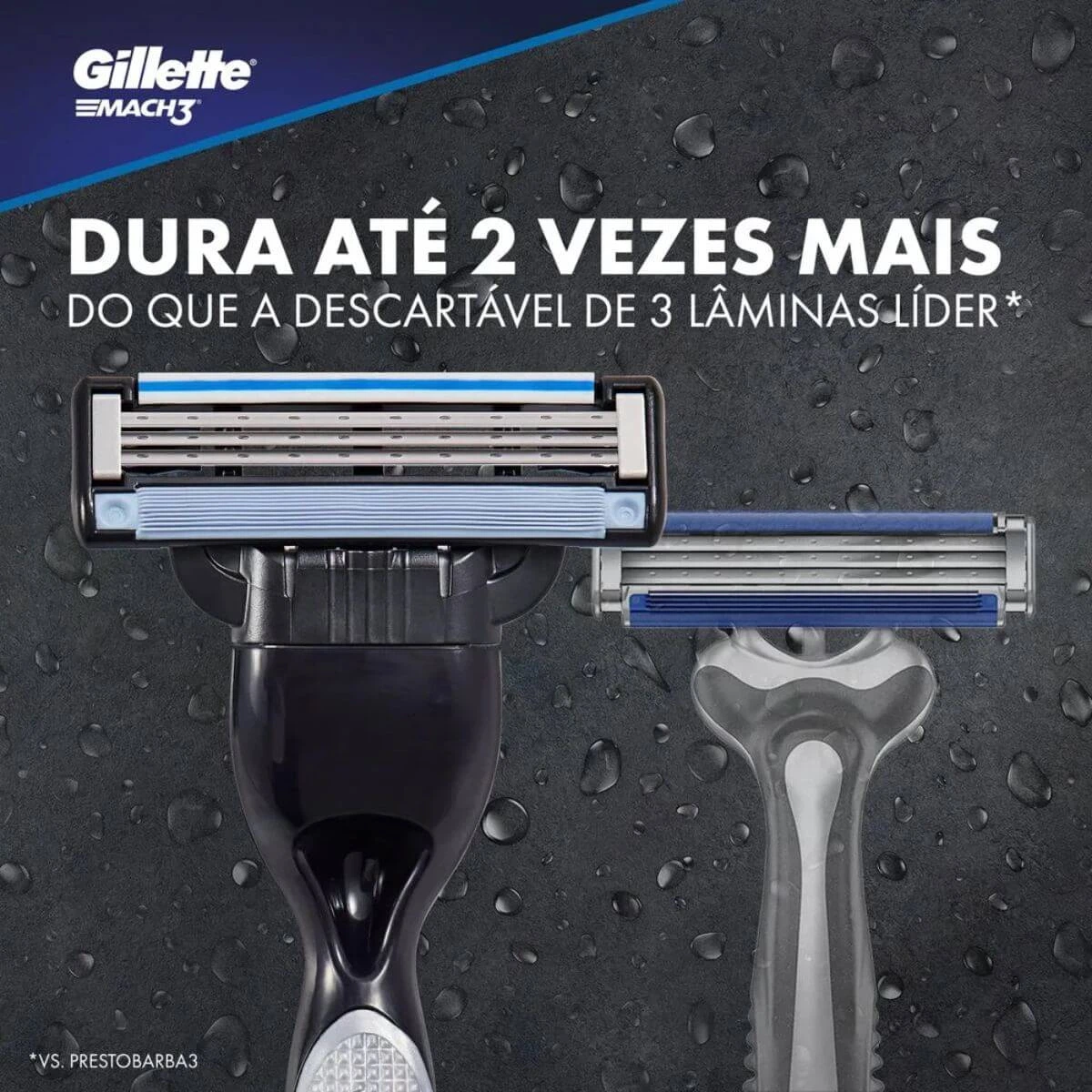 CARGA GILLETTE PARA APARELHO DE BARBEAR  MACH 3 C/ 2UN — imagem 2 | Farmácia Resyla