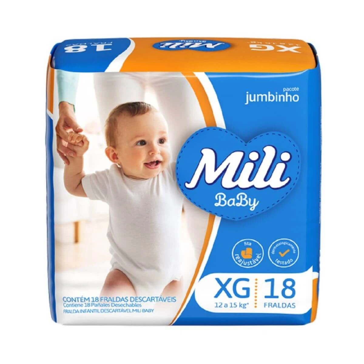 FRALDA MILI BABY JUMBINHO XG C/18UN — Mili | Farmácia Resyla