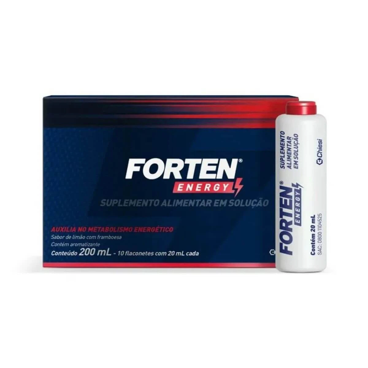 FORTEN ENERGY 10 FLACONETES DE 20ML - CHIESI — Chiesi | Farmácia Resyla