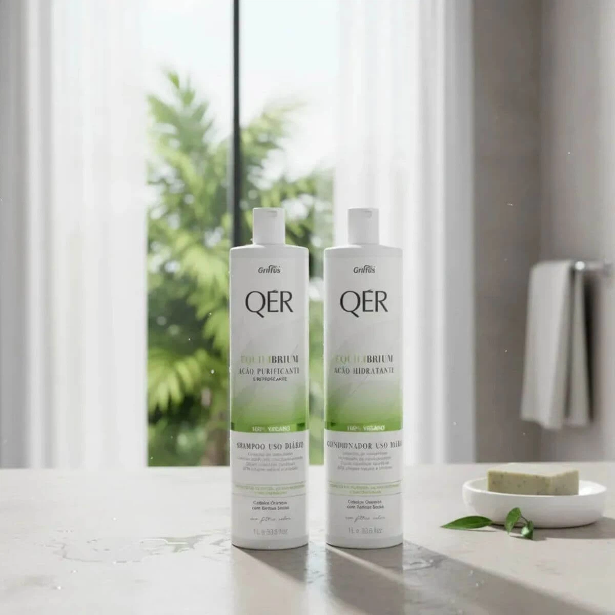 KIT GRIFFUS QER SHAMPOO+CONDICIONADOR EQUILIBRIO 1L — imagem 3 | Farmácia Resyla
