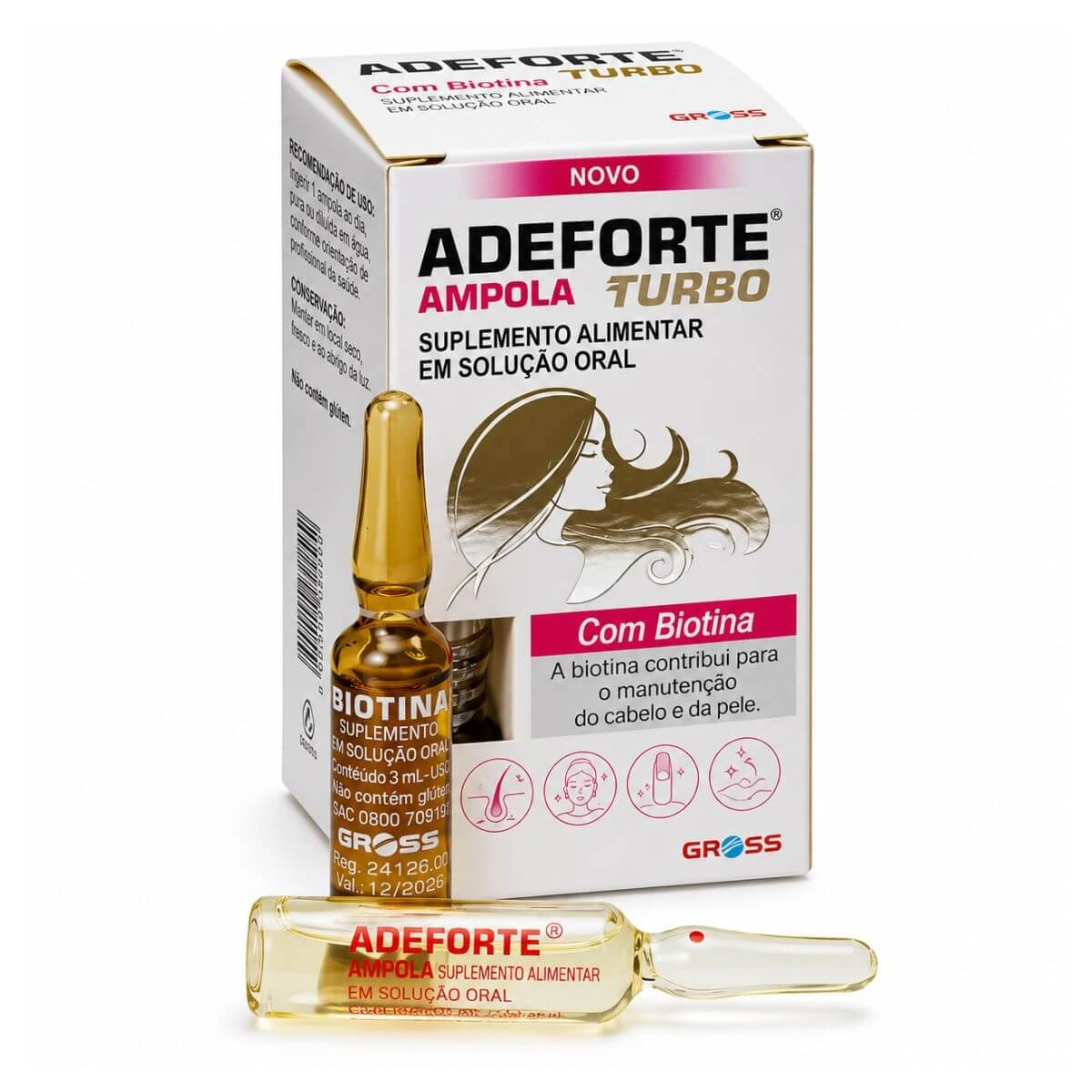 ADEFORTE TURBO AMPOLA 3ML - GROSS — Gross | Farmácia Resyla