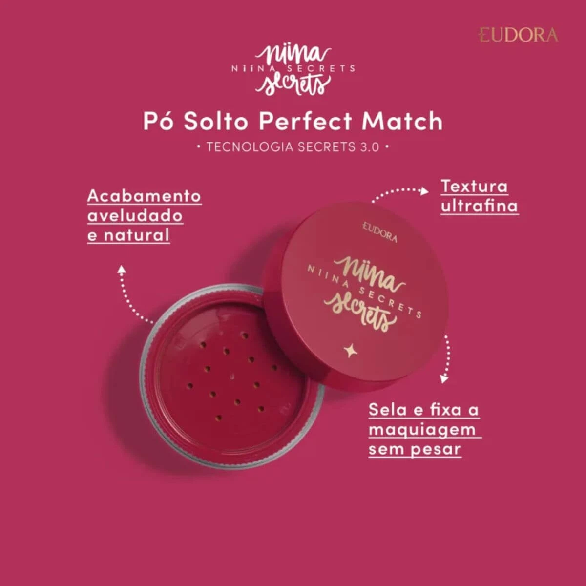 PÓ SOLTO NIINA SECRETS  PERFECT MATCH COR 2 12G — imagem 2 | Farmácia Resyla