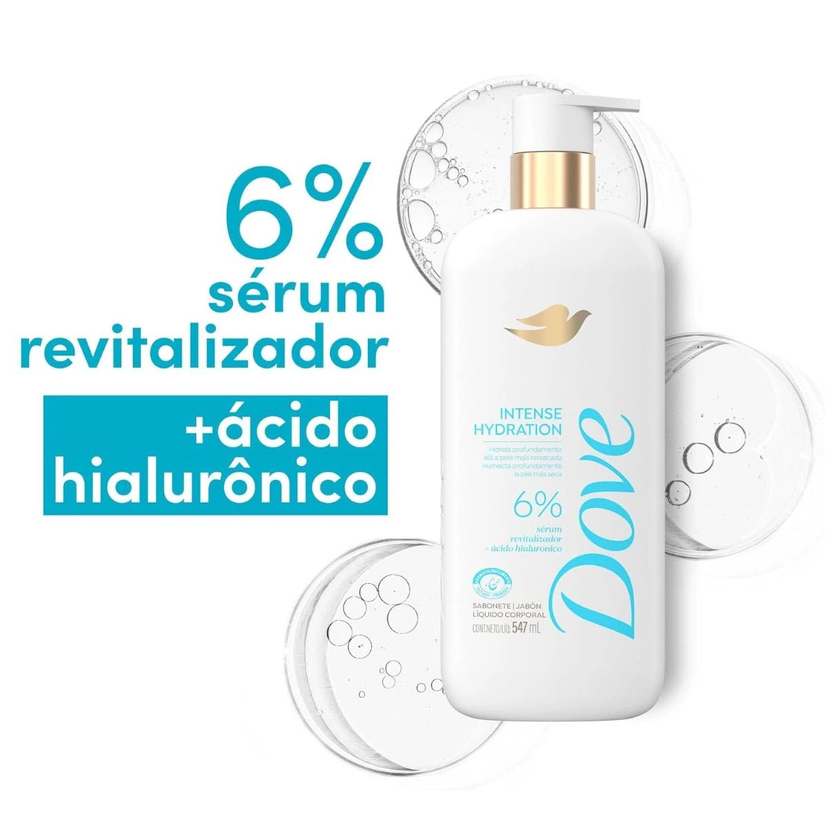 SABONETE LIQUIDO DOVE INTENSE HYDR 547ML — imagem 4 | Farmácia Resyla
