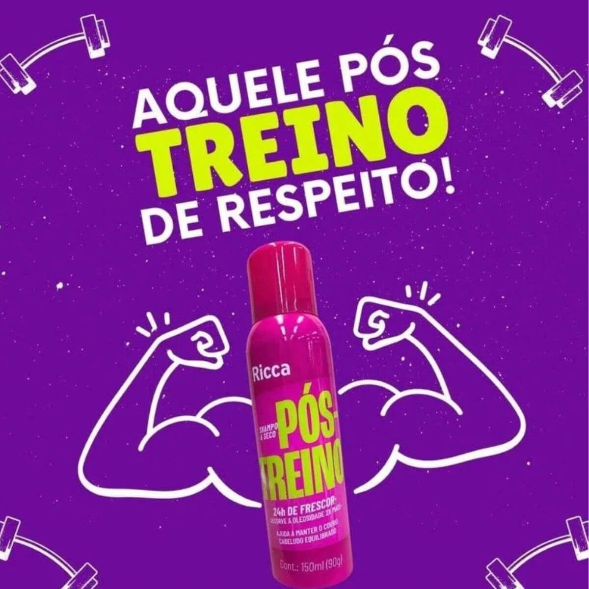 SHAMPOO A SECO POS-TREINO RICCA 150ML — imagem 2 | Farmácia Resyla