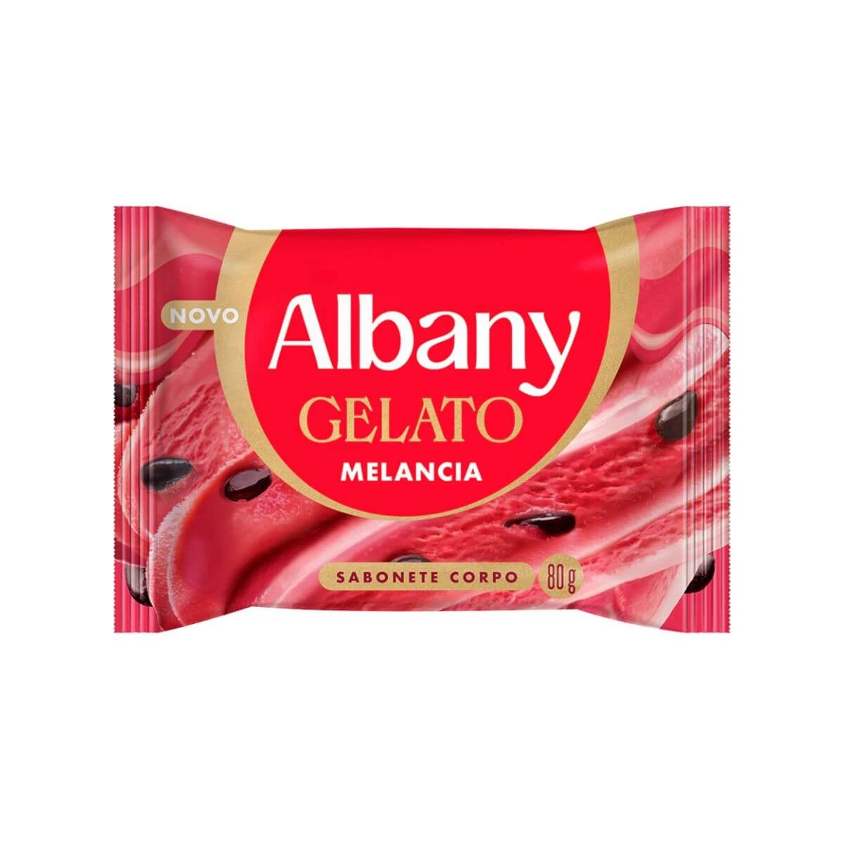 SABONETE BARRA ALBANY GELATO MELANCIA 80G — Albany | Farmácia Resyla