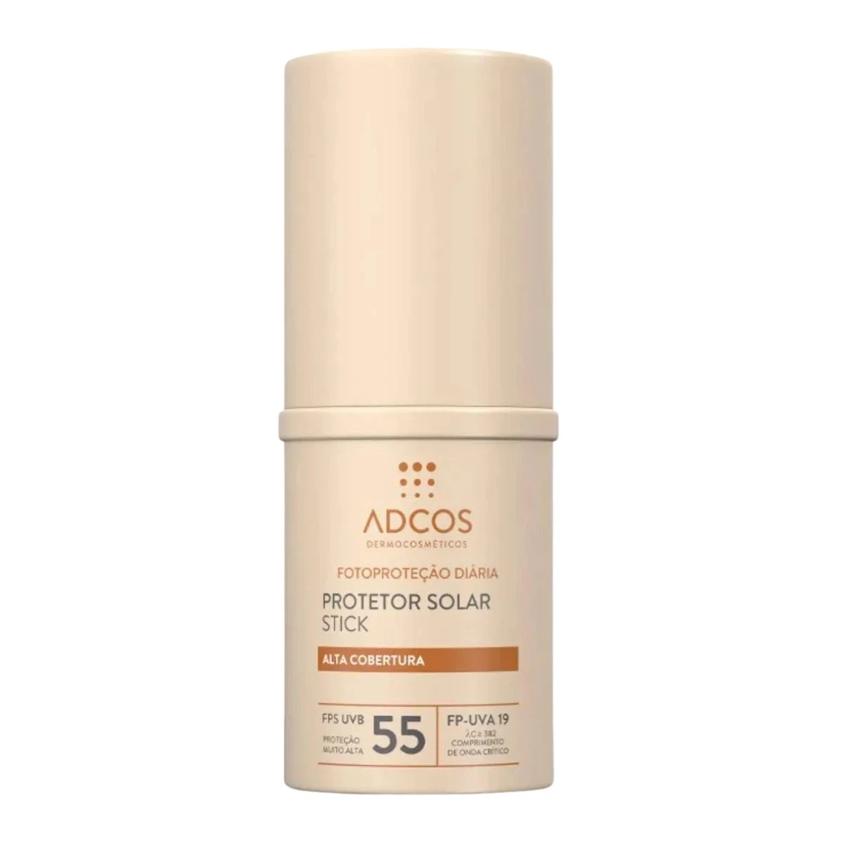 PROTETOR SOLAR ADCOS STICK FPS55 NUDE 17G — ADCOS | Farmácia Resyla