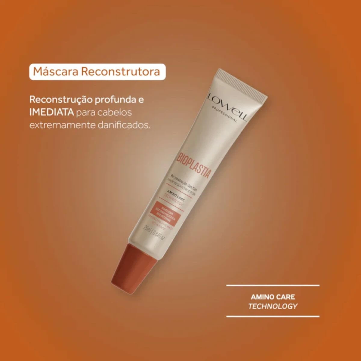 MÁSCARA LOWELL RECONSTRUTOR BIOINTENSE BIOPLASTIA 25ML — imagem 4 | Farmácia Resyla