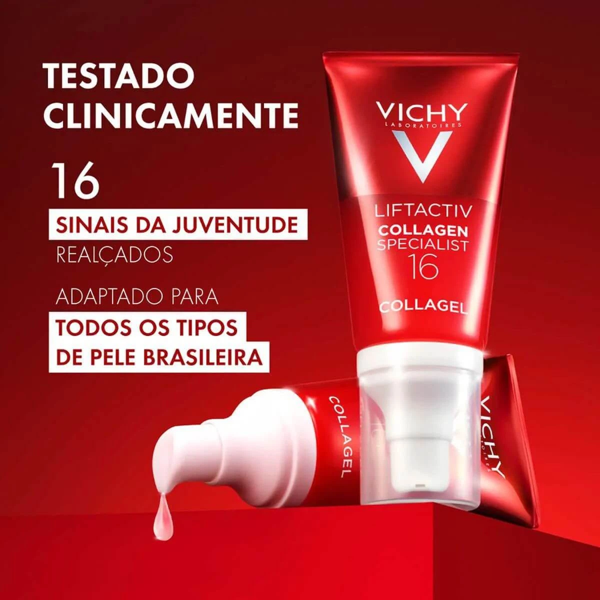 GEL HIDRATANTE VICHY LIFTACTIV SPECIALIST COLLAGEN 50G — imagem 4 | Farmácia Resyla