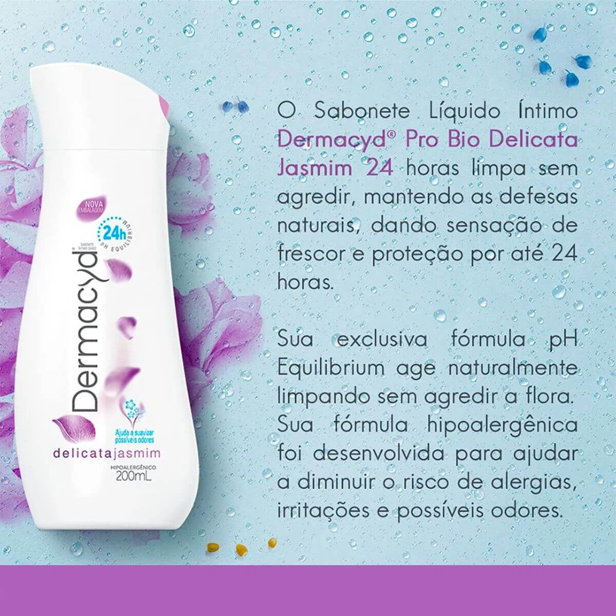 SABONETE INTIMO DERMACYD DELICATA 200ML — imagem 5 | Farmácia Resyla